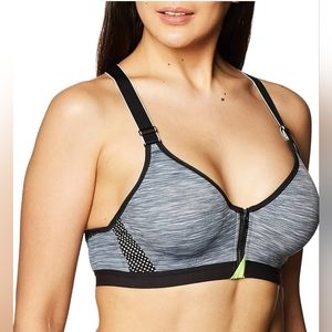 Maidenform Sport Secure Zip Front Underwire Racerback Bra 34C (59)